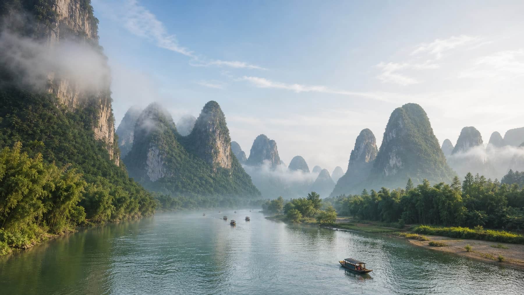 Guilin & Yangshuo Escape: Li River Cruise & Rice Terrace Cycling